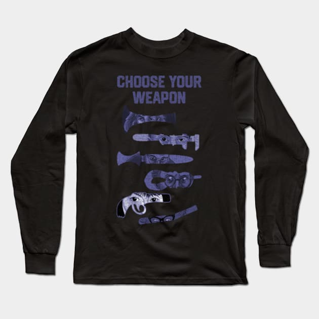 Choose Your Weapon Clue Movie Long Sleeve T-Shirt by Viinlustraion